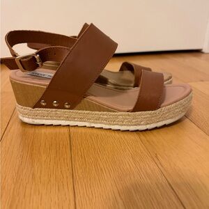 Steve Madden Brown Wedge Sandals